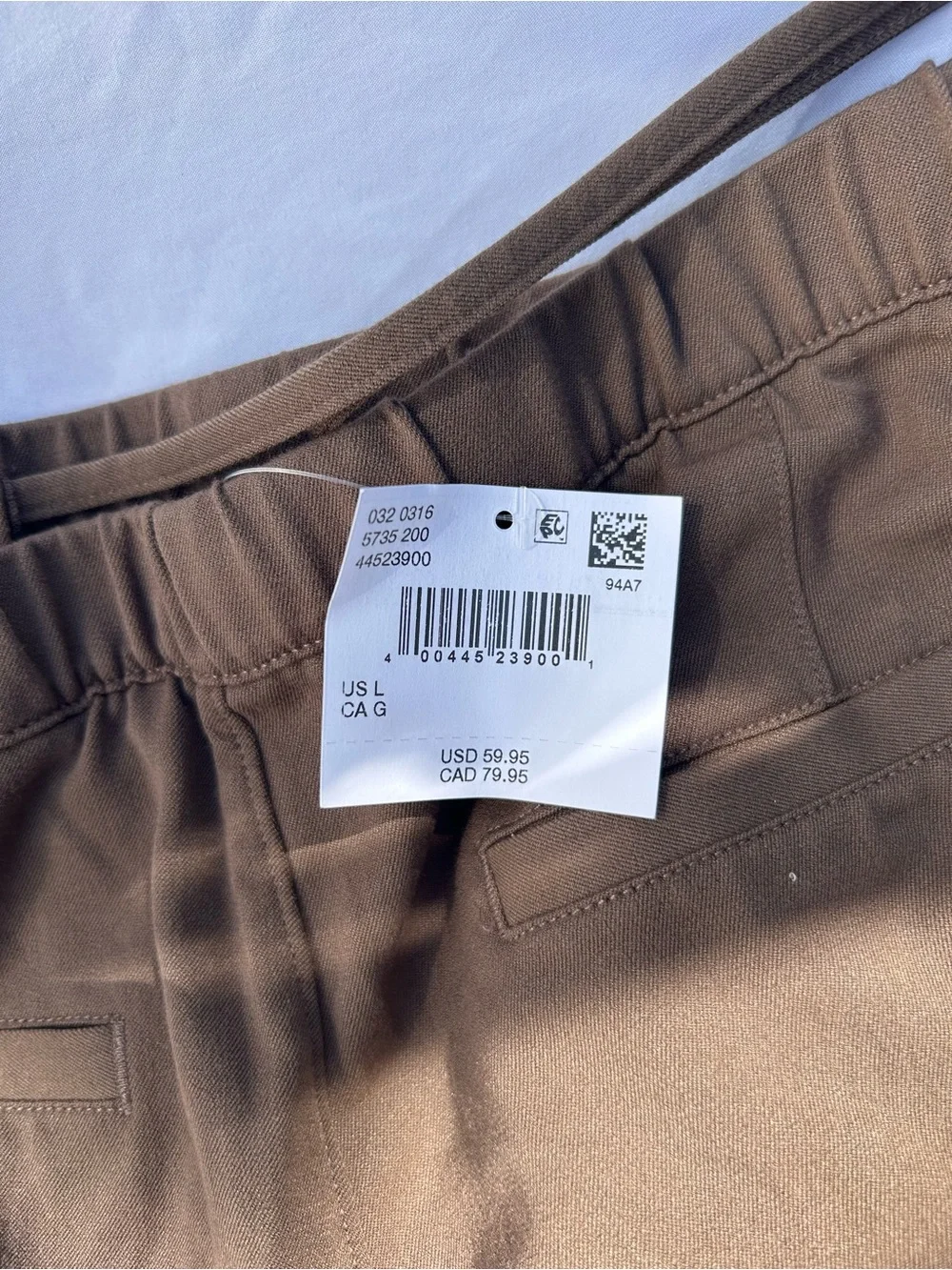 American Eagle Outfitters Brown Pull-On Pants size large NWT - Picture 3 of 12